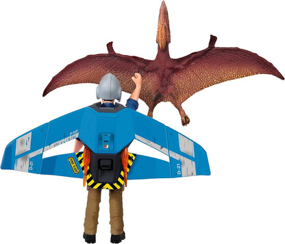 schleich 41467 Jetpack Verfolgung, für Kinder ab 5-12 Jahren, DINOSAURS - Spielset