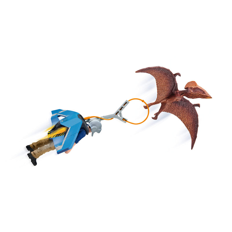 schleich 41467 Jetpack Verfolgung, für Kinder ab 5-12 Jahren, DINOSAURS - Spielset
