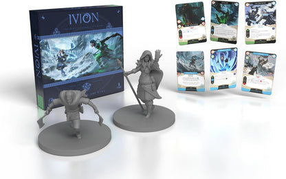 APE Games: Ivion: The Rune & The Rime - Herocrafting, Fantasy Fighting Deck-Building Board Game, Stand-Alone & Cross Compatible, Ages 13+, 2 Players