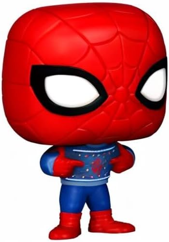 Funko Pocket POP! & Tee: Marvell-Holiday Spiderman - Spider-Man - Extra Large - (XL) - T-Shirt - Clothes With Collectable Vinyl Minifigure - Gift Idea - Toys and Short Sleeve Top for Adults Unisex