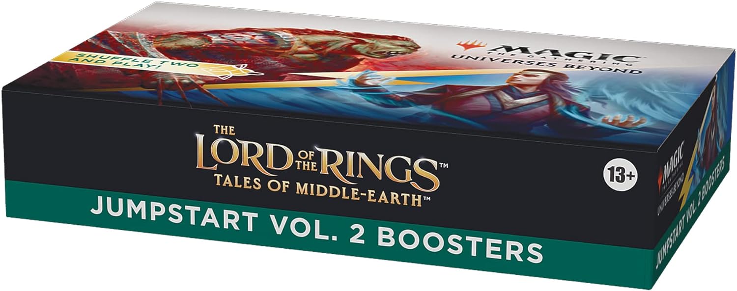 Magic The Gathering The Lord of The Rings: Tales of Middle-Earth Jumpstart Vol. 2 Booster Box - 18 Packs (2-Player Fantasy Card Game