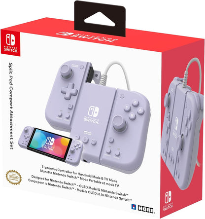 Hori Switch Split Pad Compact Attachment Set - Lavender