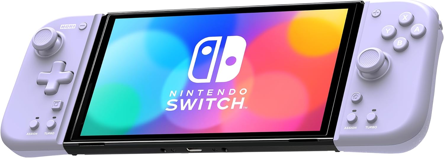 Hori Switch Split Pad Compact Attachment Set - Lavender