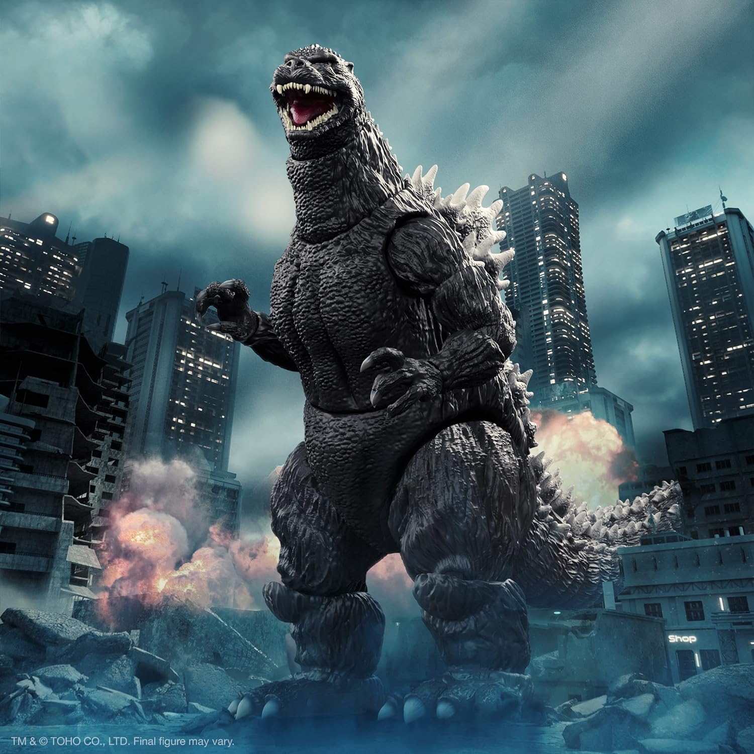Super7 Ultimates Toho HeiSei Godzilla - 8" Toho Godzilla Action Figure with Accessories Classic Movie Collectibles and Retro Toys