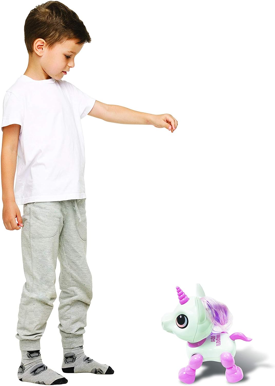 Lexibook Power Mini-My Little Unicorn Robot with Sounds, Music, Light Effects, Voice Repetition Function and Reaction to sounds-ROB02UNI