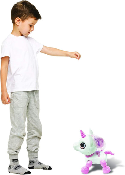 Lexibook Power Mini-My Little Unicorn Robot with Sounds, Music, Light Effects, Voice Repetition Function and Reaction to sounds-ROB02UNI