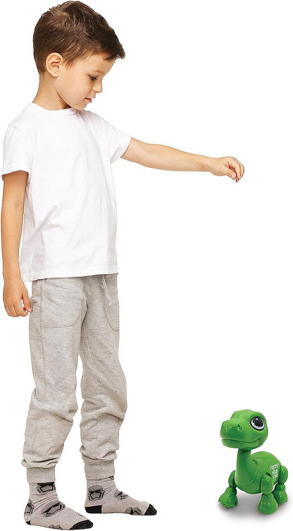 Lexibook Power Dino Mini - Mijn Kleine Dinosaurus Robot - Dinosaurus Robot met Geluiden, Muziek, Lichteffecten, Stemherhaling en Geluidsreactie, Speelgoed voor Jongens en Meisjes