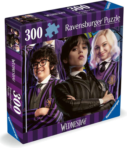 Ravensburger Wednesday Addams Gifts - 300 Piece Jigsaw Puzzle for Adults and Kids Age 8 Years Up - Outcasts Are In