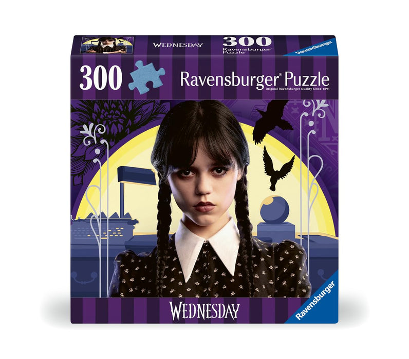 Ravensburger Wednesday Addams Gifts - 300 Piece Jigsaw Puzzle for Adults and Kids Age 8 Years Up - No Hug Zone