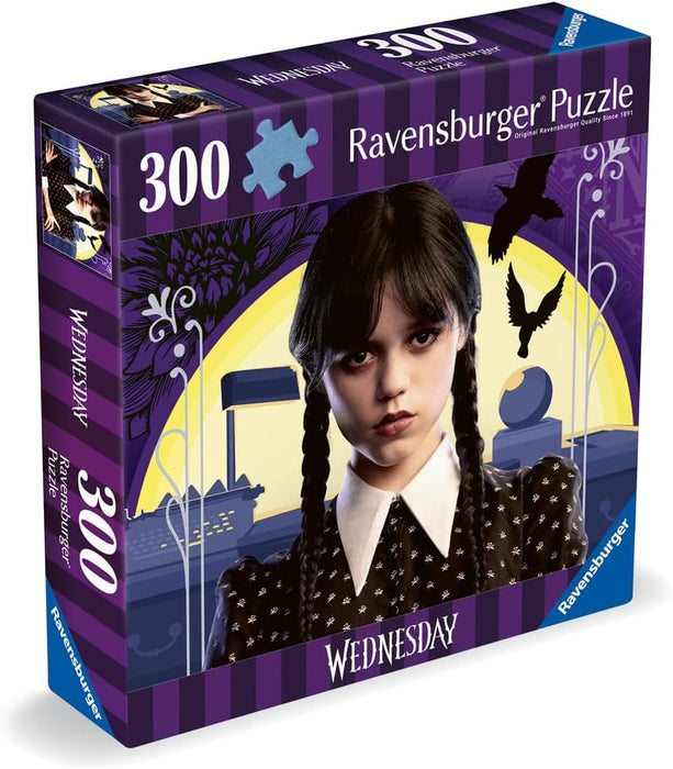 Ravensburger Wednesday Addams Gifts - 300 Piece Jigsaw Puzzle for Adults and Kids Age 8 Years Up - No Hug Zone