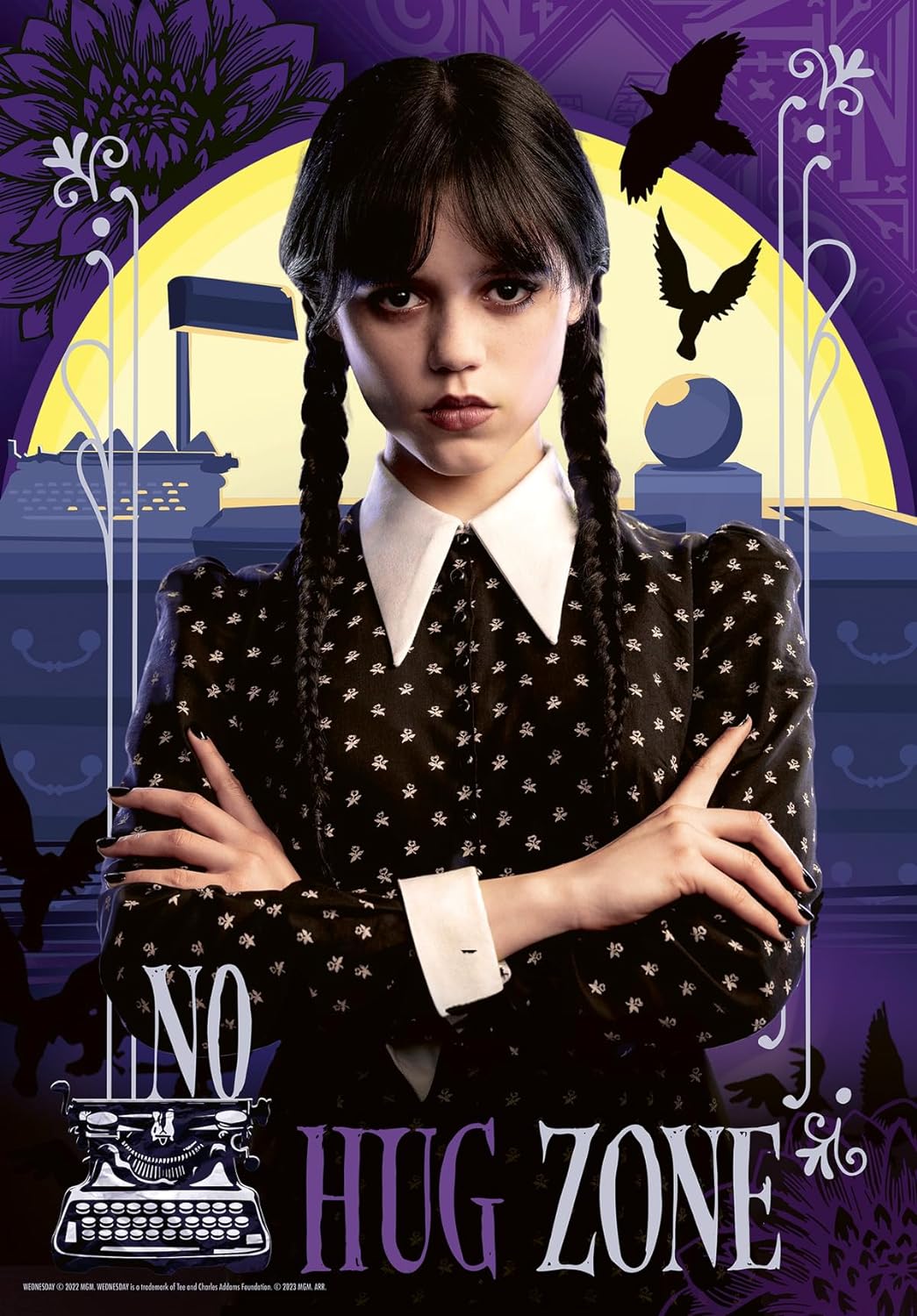 Ravensburger Wednesday Addams Gifts - 300 Piece Jigsaw Puzzle for Adults and Kids Age 8 Years Up - No Hug Zone