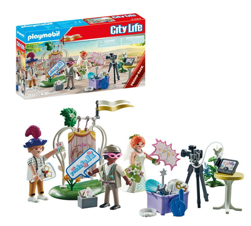 Playmobil 71367 Wedding Photo Booth Promo Pack, ceremony gift set, Fun Imaginative Role-Play, PlaySets Suitable for Children Ages 4+