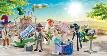 Playmobil 71367 Wedding Photo Booth Promo Pack, ceremony gift set, Fun Imaginative Role-Play, PlaySets Suitable for Children Ages 4+