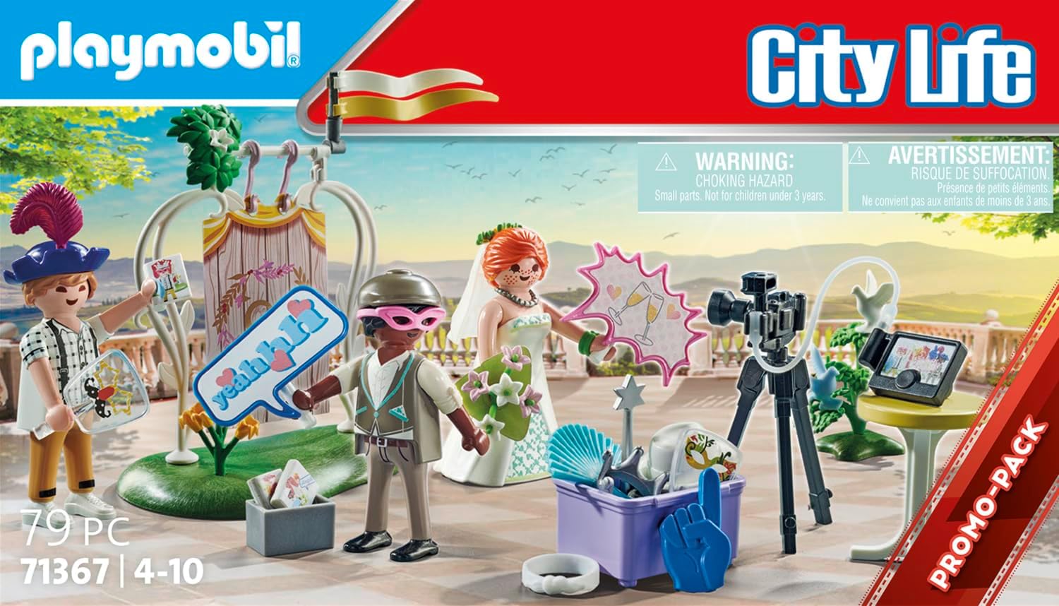 Playmobil 71367 Wedding Photo Booth Promo Pack, ceremony gift set, Fun Imaginative Role-Play, PlaySets Suitable for Children Ages 4+