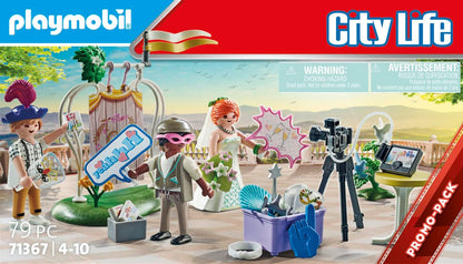 Playmobil 71367 Wedding Photo Booth Promo Pack, ceremony gift set, Fun Imaginative Role-Play, PlaySets Suitable for Children Ages 4+