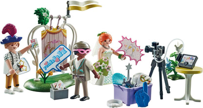 Playmobil 71367 Wedding Photo Booth Promo Pack, ceremony gift set, Fun Imaginative Role-Play, PlaySets Suitable for Children Ages 4+