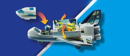 Playmobil 71368 Mission Space Shuttle Promo Pack, Outer Space Mission, Fun Imaginative Role-Play, Playset Suitable for Children Ages 4+
