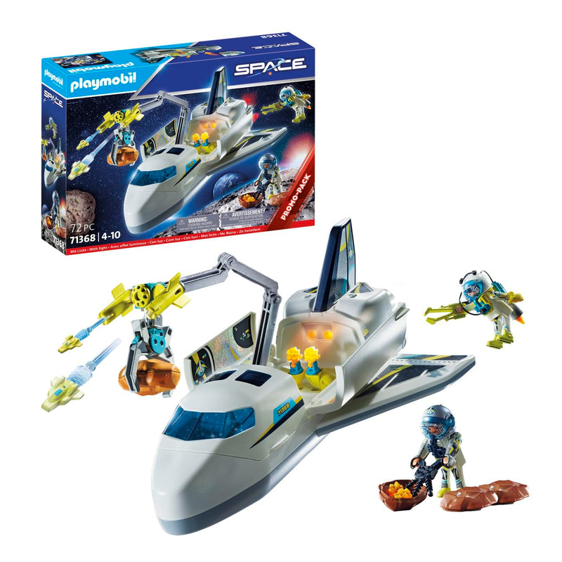 Playmobil 71368 Mission Space Shuttle Promo Pack, Outer Space Mission, Fun Imaginative Role-Play, Playset Suitable for Children Ages 4+