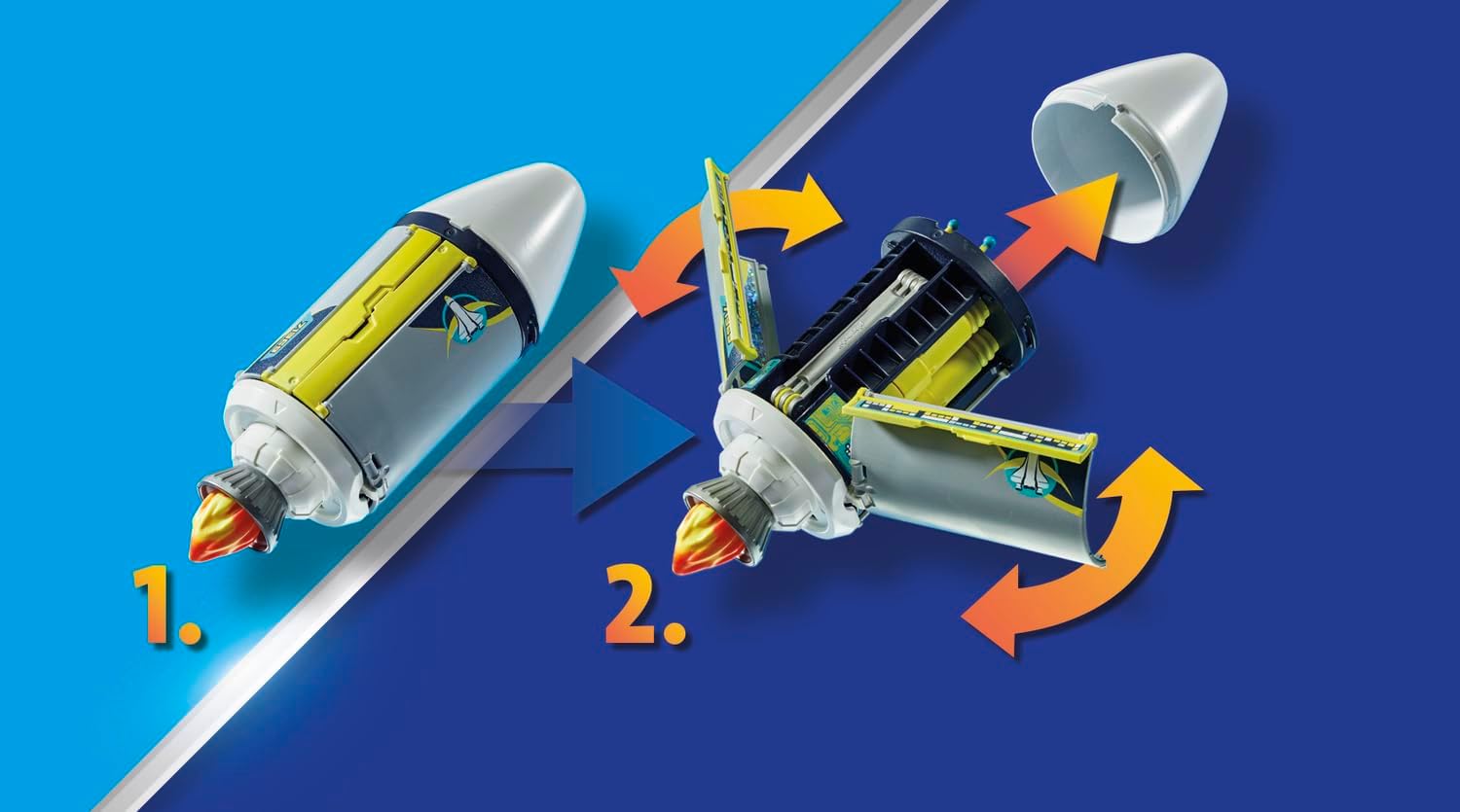 Playmobil 71369 Space Meteoroid Destroyer Promo Pack, Outer Space Mission, Fun Imaginative Role-Play, Playset Suitable for Children Ages 4+
