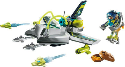 Playmobil 71370 Space Hi-Tech Space Drone, Outer Space Mission, Fun Imaginative Role-Play, PlaySets Suitable for Children Ages 4+