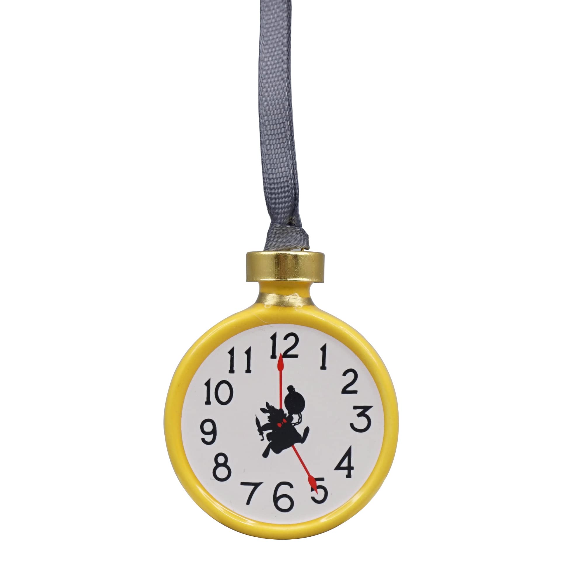 Disney Alice in Wonderland Hanging Tree Decoration - Gold Key - 7.4cm x 4.8cm x 5.7cm - Ornament - Disney Christmas Tree Decorations - Alice In Wonderland Gifts