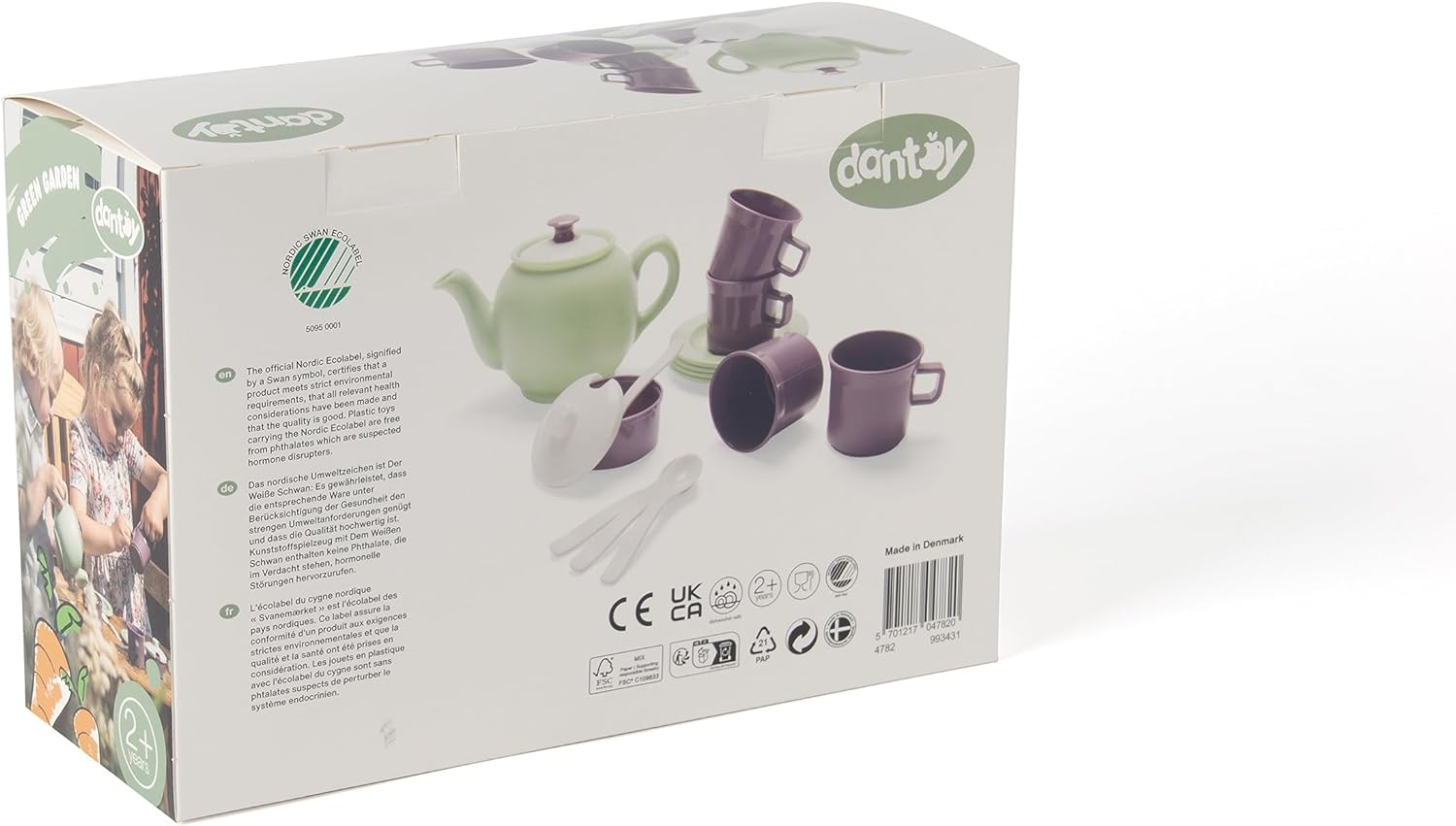 Dantoy 4782 Green Garden - Juego de té (16 Piezas