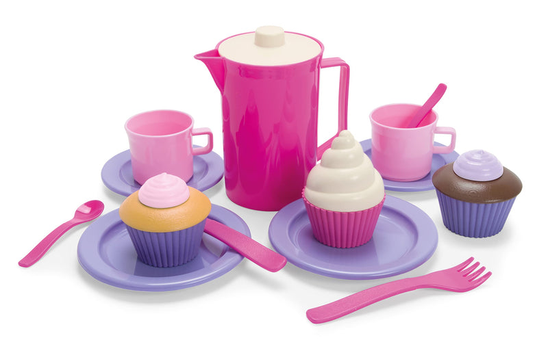 Dantoy - Princess Coffee Set with 3 Cakes - Creative Fun for Fine Motor Skills & Imagination - 2+ Years - Ecolabel - Dishwasher Safe