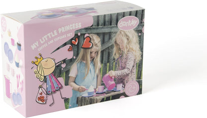 Dantoy - Princess Coffee Set with 3 Cakes - Creative Fun for Fine Motor Skills & Imagination - 2+ Years - Ecolabel - Dishwasher Safe