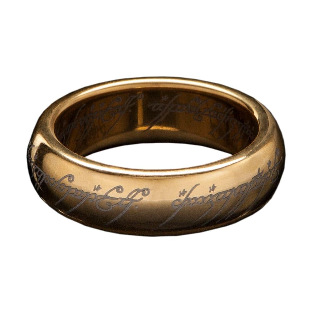 Le Seigneur des Anneaux bague tungstène Anneau Unique (plaqué or) Taille 12
