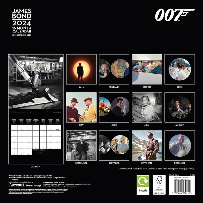 Kalender - 2024 James Bond