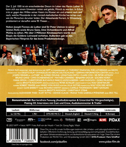 Luther - Er veränderte die Welt für immer / Preisgekrönte und starbesetzte Filmbiografie über den Kirchenreformer Martin Luther (Pidax Historien-Klassiker)
