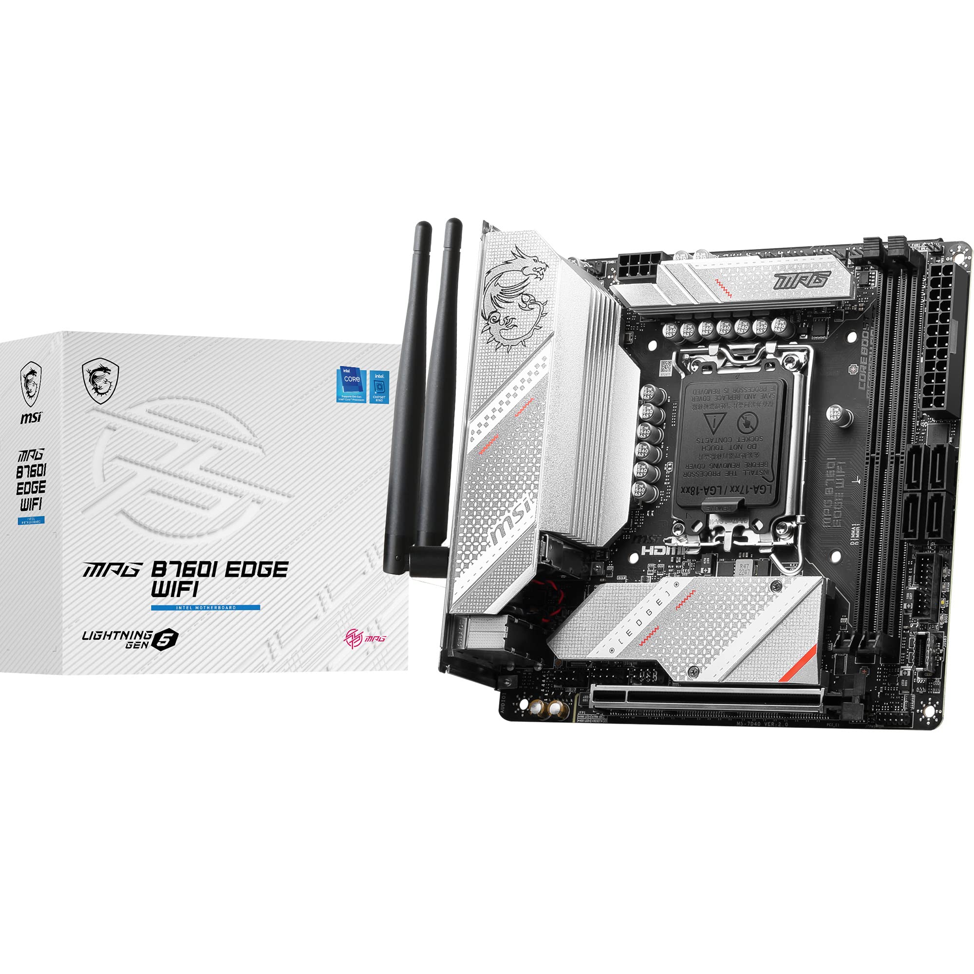 MSI MPG B760I EDGE WIFI (Socket 1700/B760/DDR5/S-ATA 6Gb/s/Mini ITX