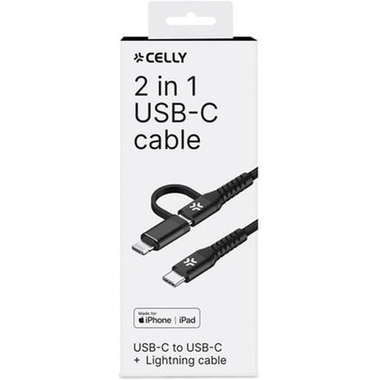 Celly C TO C+Light Cable 2MT BK Marca