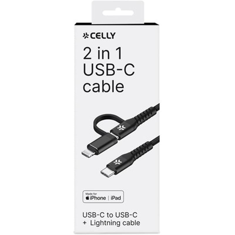 Celly C TO C+Light Cable 2MT BK Marca