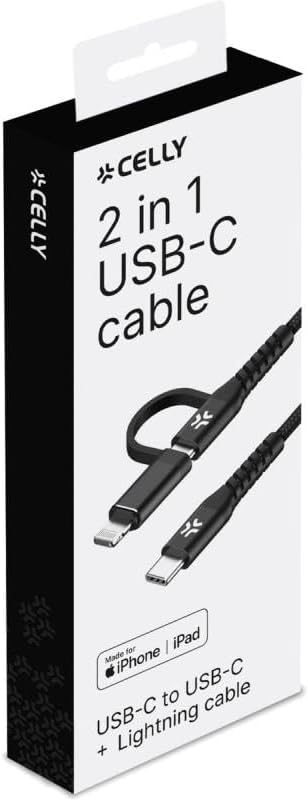 Celly C TO C+Light Cable 2MT BK Marca