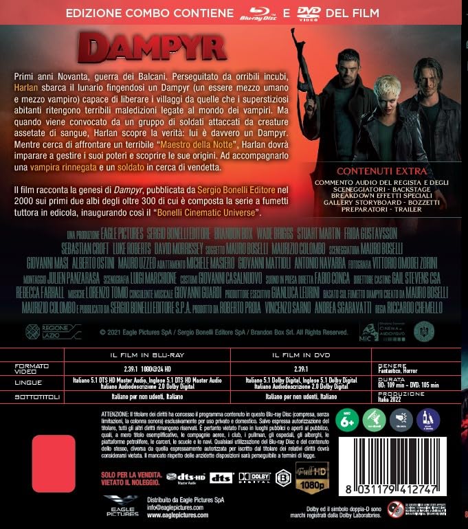 Dampyr - Combo (Bd + Dvd) + Fumetto + Card