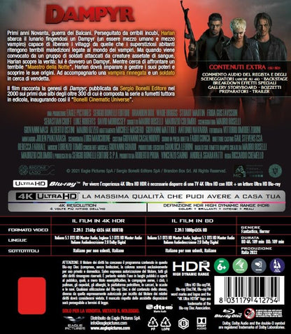 Dampyr - 4K (Bd 4K + Bd Hd) + card