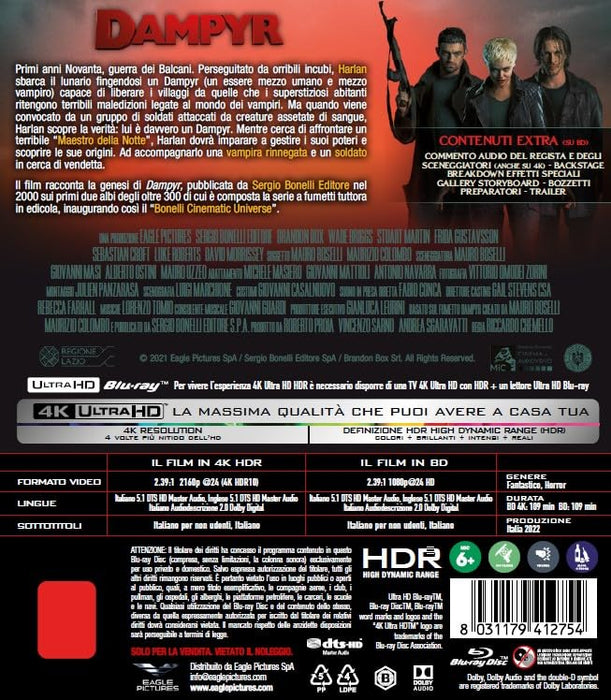 Dampyr - 4K (Bd 4K + Bd Hd) + card