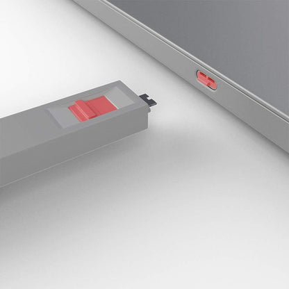 LINDY 40425 USB Type C Port Blocker Key, Red - Pack of 4