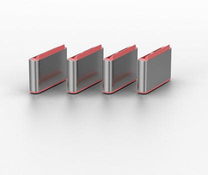 LINDY 40425 USB Type C Port Blocker Key, Red - Pack of 4