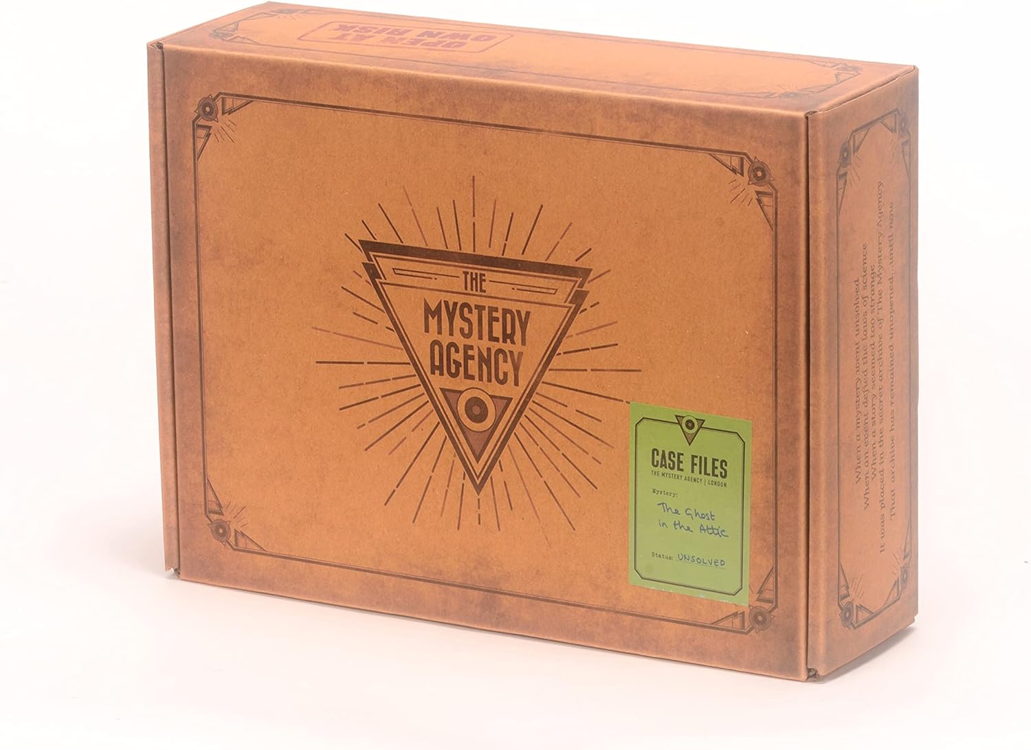 The Mystery Agency Ghost In The Attic: Solve Mystery and Escape Room Puzzle in a Box | 50+ Real-Life Physical Objects & Evidence | Fully Reusable | Age 14+ | 1-6+ Players | English