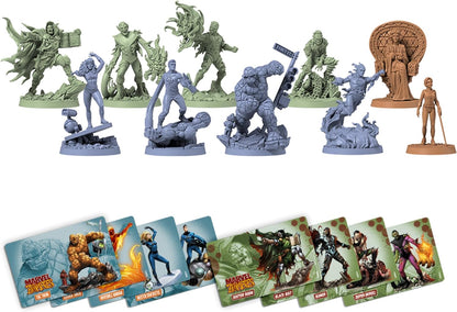 CMON | Marvel Zombies: Fantastic 4 Under Siege | Miniatures Board Game | Ages 14 Plus | 1-6 Players | 60 Minutes Playing Time