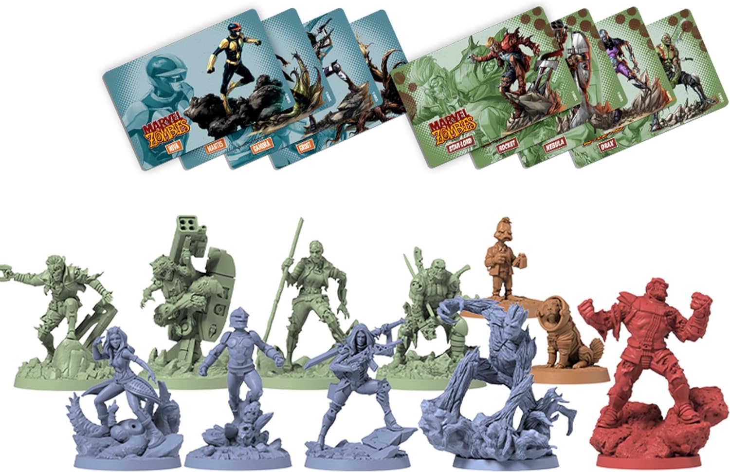 CMON | Marvel Zombies: Guardians of the Galaxy Set | Miniatures Board Game | Ages 14 Plus | 1-6 Players | 60 Minutes Playing Time