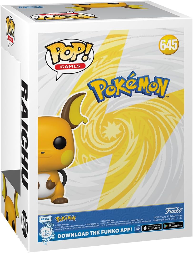 Funko POP! Games: Pokemon - Raichu - Collectable Vinyl Figure - Gift Idea - Official Merchandise - Toys for Kids & Adults - Video Games Fans - Model Figure for Collectors and Display
