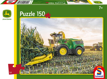 Schmidt Spiele 56471 John Deere 9900i Feldhäcksler, 150 Teile Kinderpuzzle