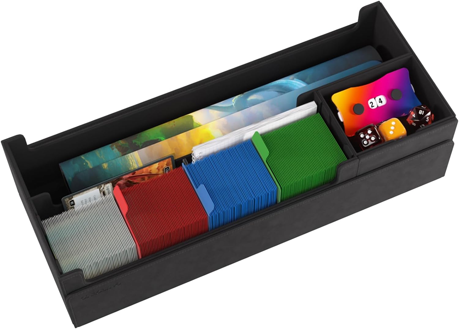 Cards’ Lair Pro 1000+ Convertible Gaming Box - Premium Storage and Organization for Serious Gamers, Holds Cards, Deck Boxes, and Accessories, Black Color, Made by Gamegenic