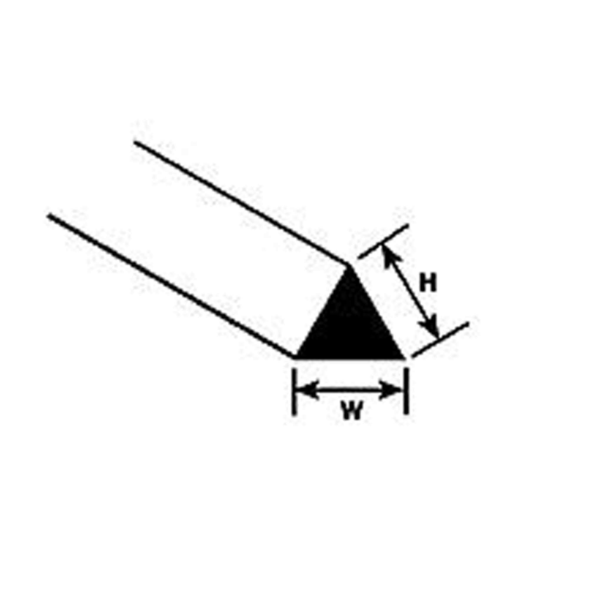 Plastruct MRT-40 Triangular Rod.040 10 PLS90842 Plastic Building Supplies