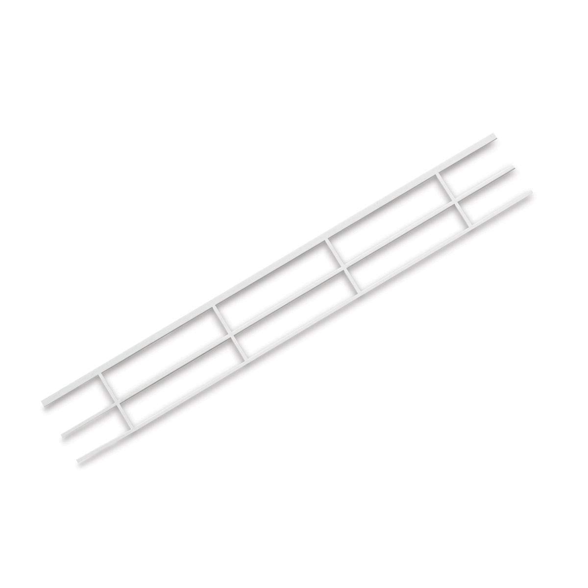 Plastruct - 1/200 Hand Rail Styrene Wh. 6.7x11.1mm 90mm 2x Hrs-2