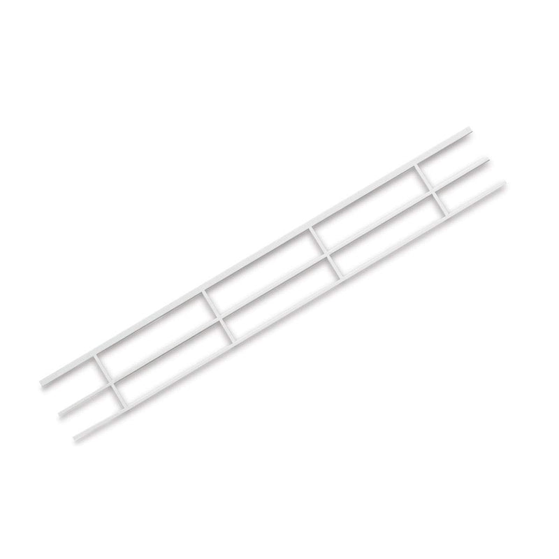 Plastruct - 1/200 Hand Rail Styrene Wh. 6.7x11.1mm 90mm 2x Hrs-2