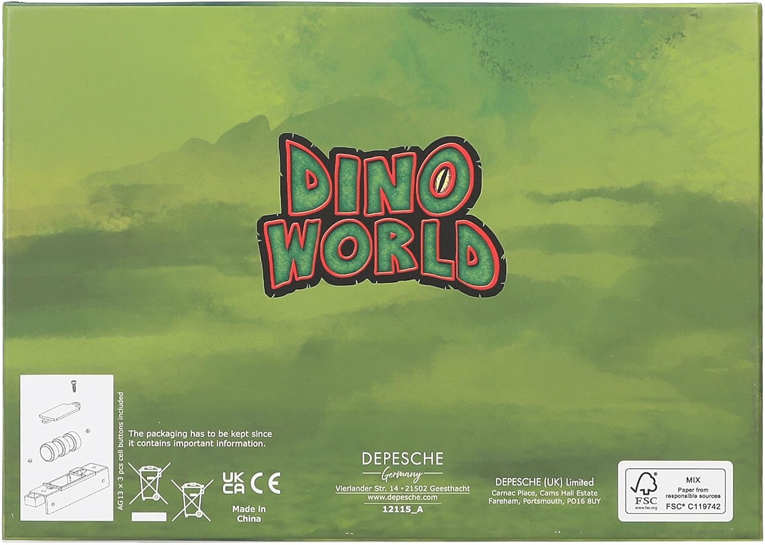 Dino World - Treasure Chest With Code, Sound And Light (0412115)